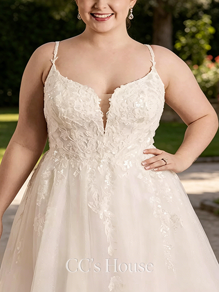Lightweight Spaghetti Strap Tulle Ball Gown