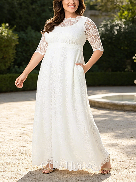 Flattering Sweet Serenity Plus Size Wedding Gown
